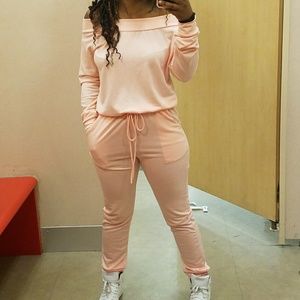 Off the Shoulder Jumpsuit